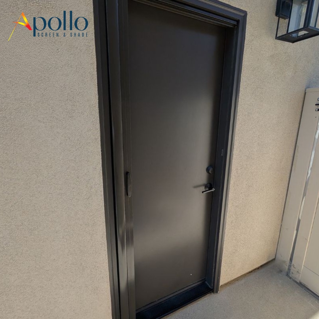 Apollo Bronze Retractable Side Door Screen Completely Vanish When Not In Use.